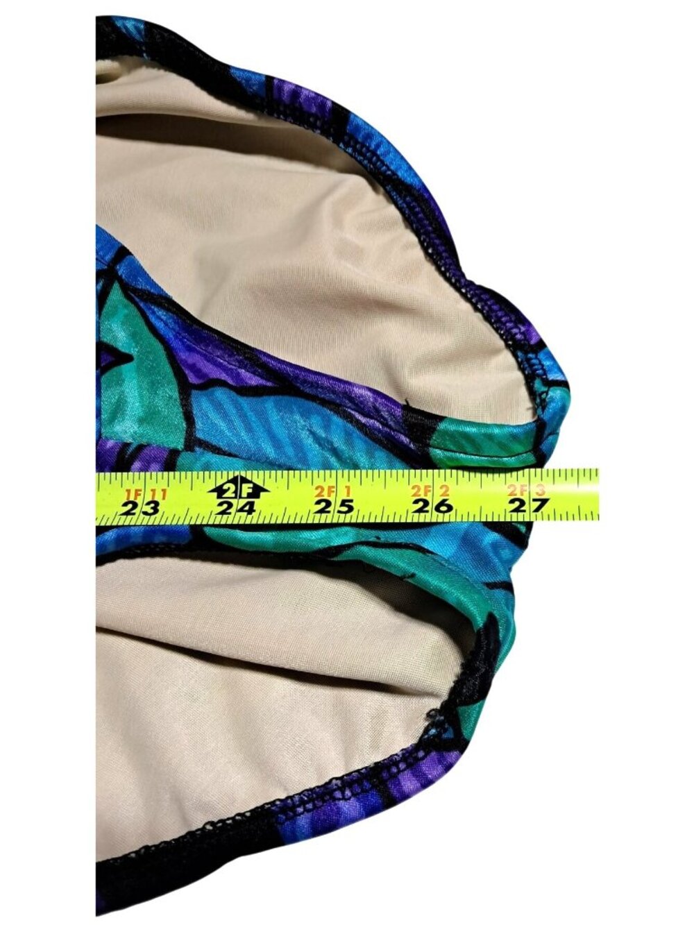 Slimsuit One Piece Swimsuit Womens‎ Size 12 Multicolor Nylon Spandex Made In USA - Picture 7 of 14